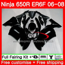 Load image into Gallery viewer, Body For KAWASAKI NINJA 650R Matte black ER6 F 650 ER-6F 06-08 4SH13 Ninja650R ER6F 06 07 08 ER 6F 2006 2007 2008 Fairings Kit