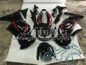 Body For KAWASAKI NINJA 650R Matte black ER6 F 650 ER-6F 06-08 4SH13 Ninja650R ER6F 06 07 08 ER 6F 2006 2007 2008 Fairings Kit