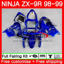 Load image into Gallery viewer, Body For KAWASAKI NINJA ZX900 ZX-9R 98-99  Silver flames ZX 900 ZX9 R 20SH22 900CC ZX 9 R ZX9R 98 99 ZX 9R 1998 1999 Fairing