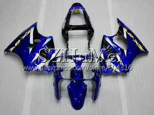 Bodys For KAWASAKI NINJA ZX 6R 6 R New gloss blue ZX600 CC ZX636 12SH15 ZX6R 00 01 02 ZX 636 ZX-636 ZX-6R 2000 2001 2002 Fairing