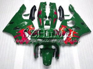 Body For KAWASAKI green white NINJA ZX-6R 94-97 ZX636 600CC ZX 636 13SH3 ZX6R 94 95 96 97 ZX 6R 1994 1995 1996 1997 Fairings