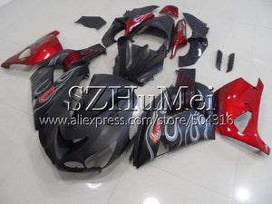 Body For KAWASAKI NINJA ZX 14R ZX14R 06 07 08 09 10 11 23SH7 ZZR1400 ZX-14R 2006 2007 2008 2009 2010 2011 Fairings red black