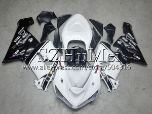 Body For KAWASAKI NINJA 600CC ZX 6R 05-06 ZX-636 Green white ZX636 9SH14 ZX6R 05 06 ZX600 ZX 636 ZX-6R 2005 2006 Fairings kit